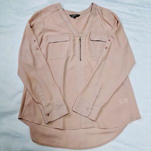 Express pale pink blouse